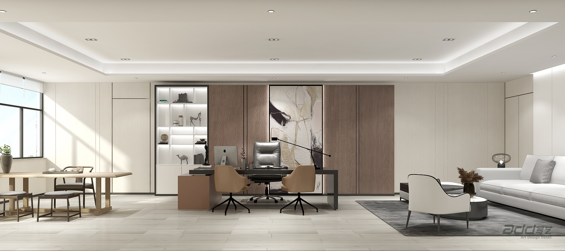 立馬車業(yè)辦公室裝修-經理室-pc